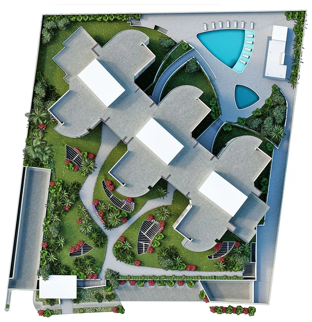 Implantación del conjunto Blue Coast Residence